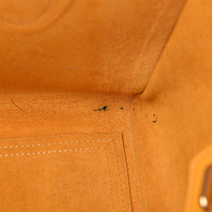 Celine Crisped Calfskin Small Tie Knot Tote Saffron 7 of 20