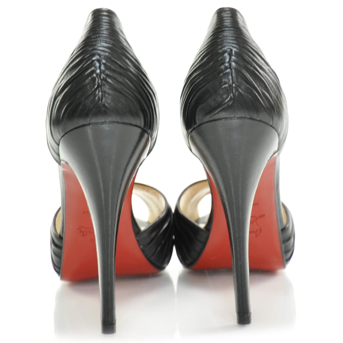 Nappa Leather Turbella 120 Platform Pumps 38.5 Black