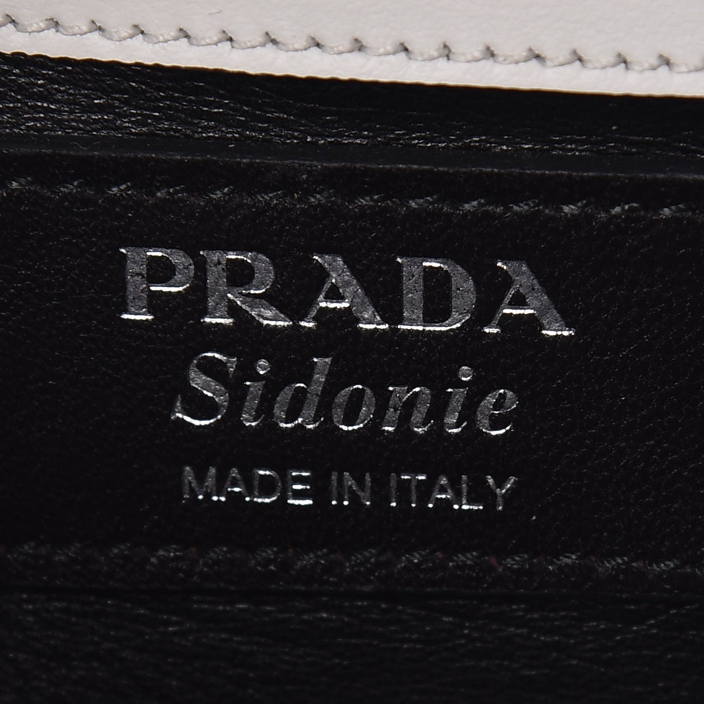 City Calfskin Sidonie Shoulder Bag White Black