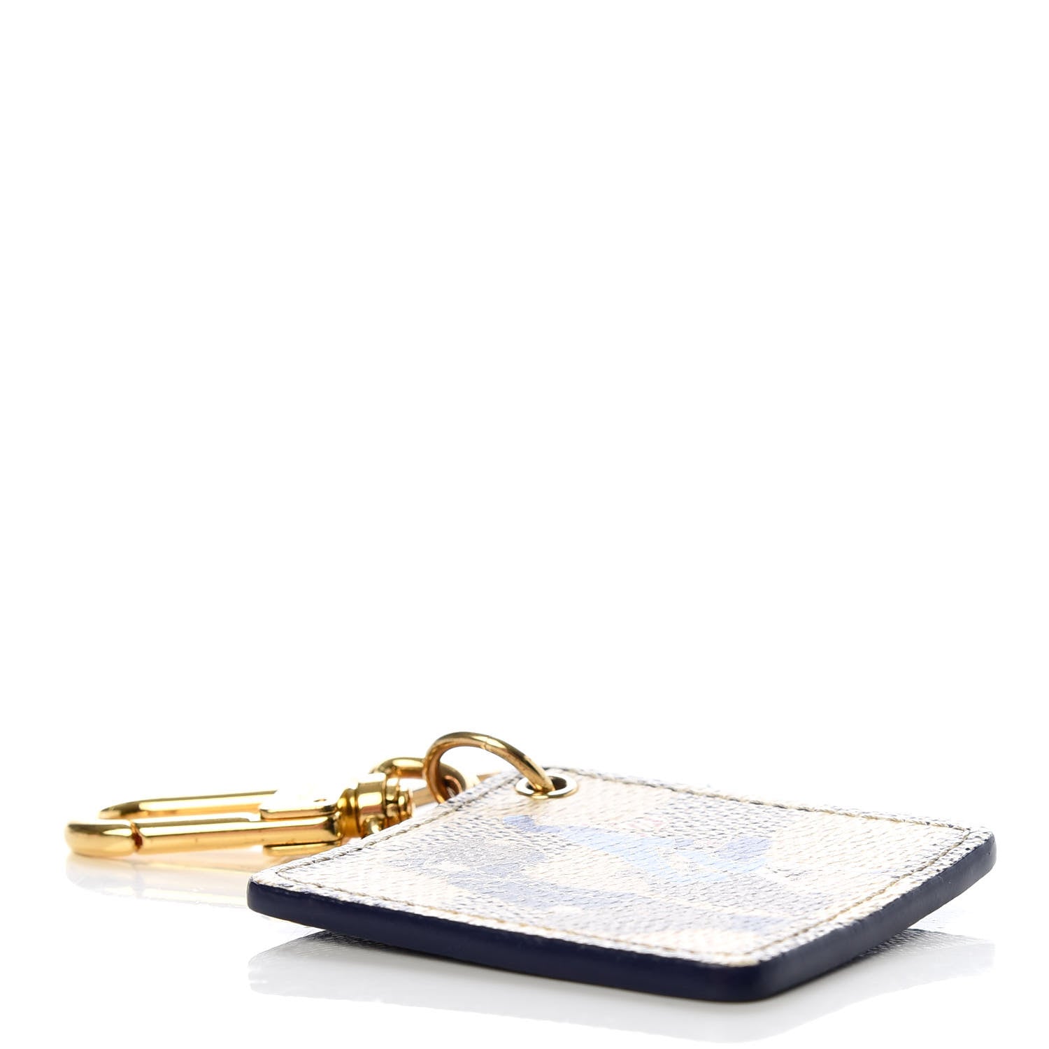 Louis Vuitton Damier Azur Illustre Groom Key Holder 3 of 4