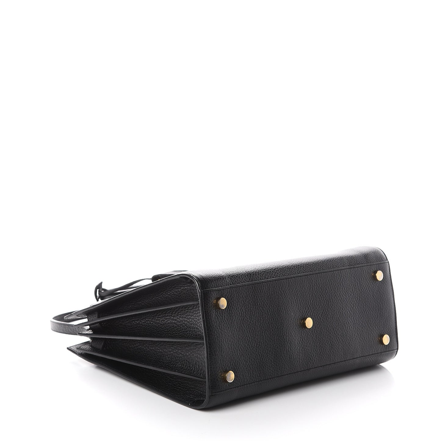 Grained Calfskin Small Sac De Jour Black