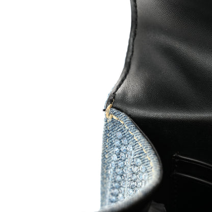 Marc Jacobs Crystal Denim Mini Saint Marc Top Handle Blue 11 of 13