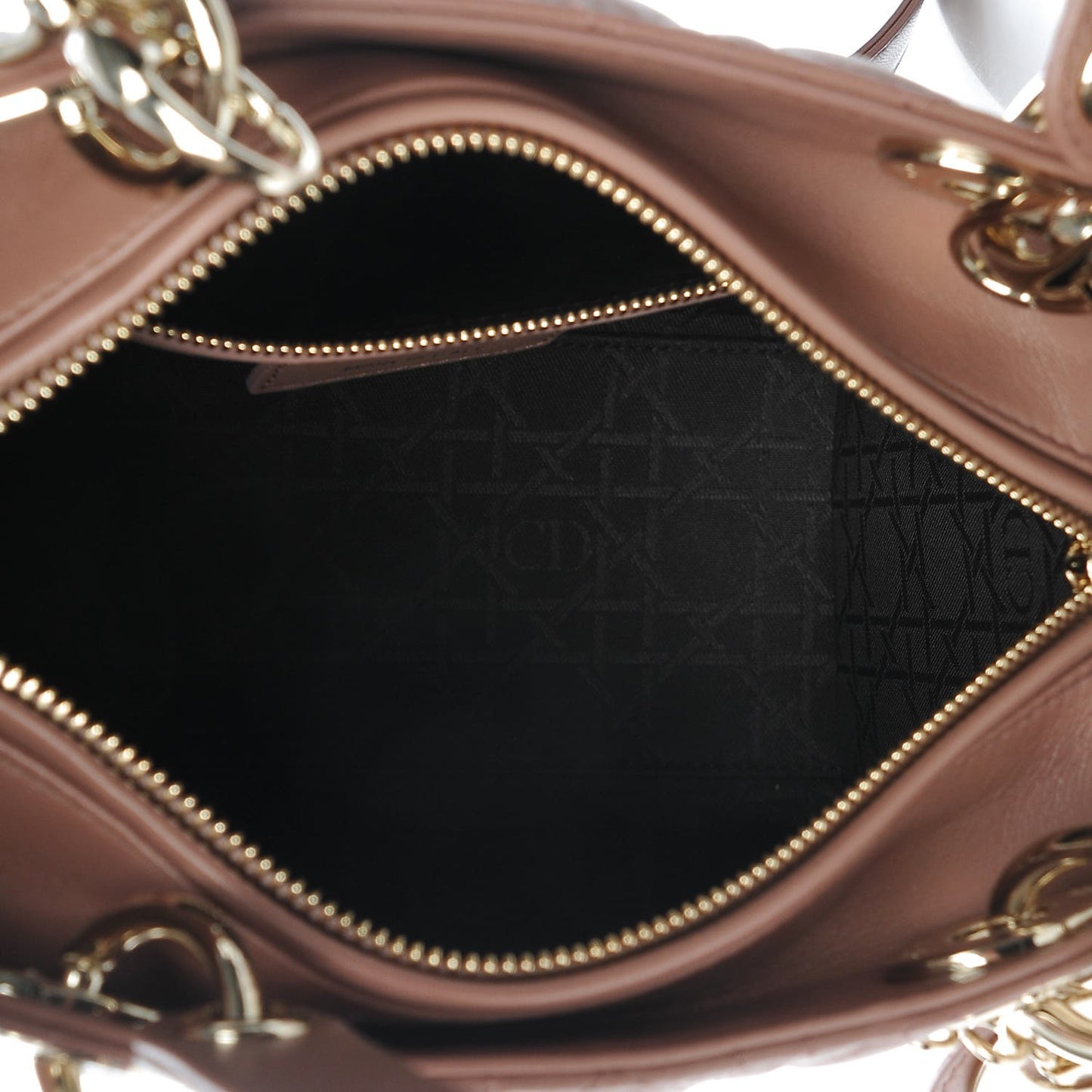 Lambskin Cannage Medium Lady Dior Pink