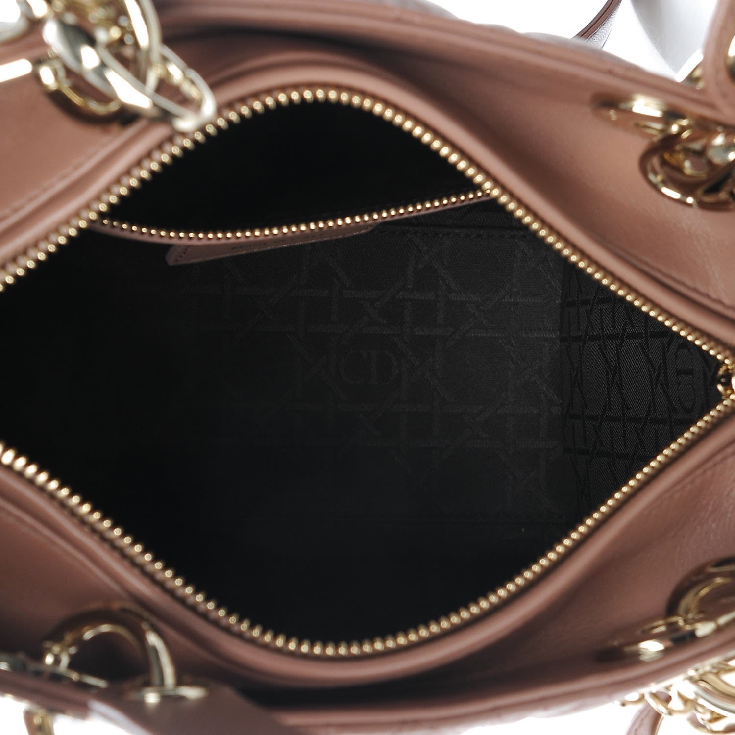 Christian Dior Lambskin Cannage Medium Lady Dior Pink 6 of 10
