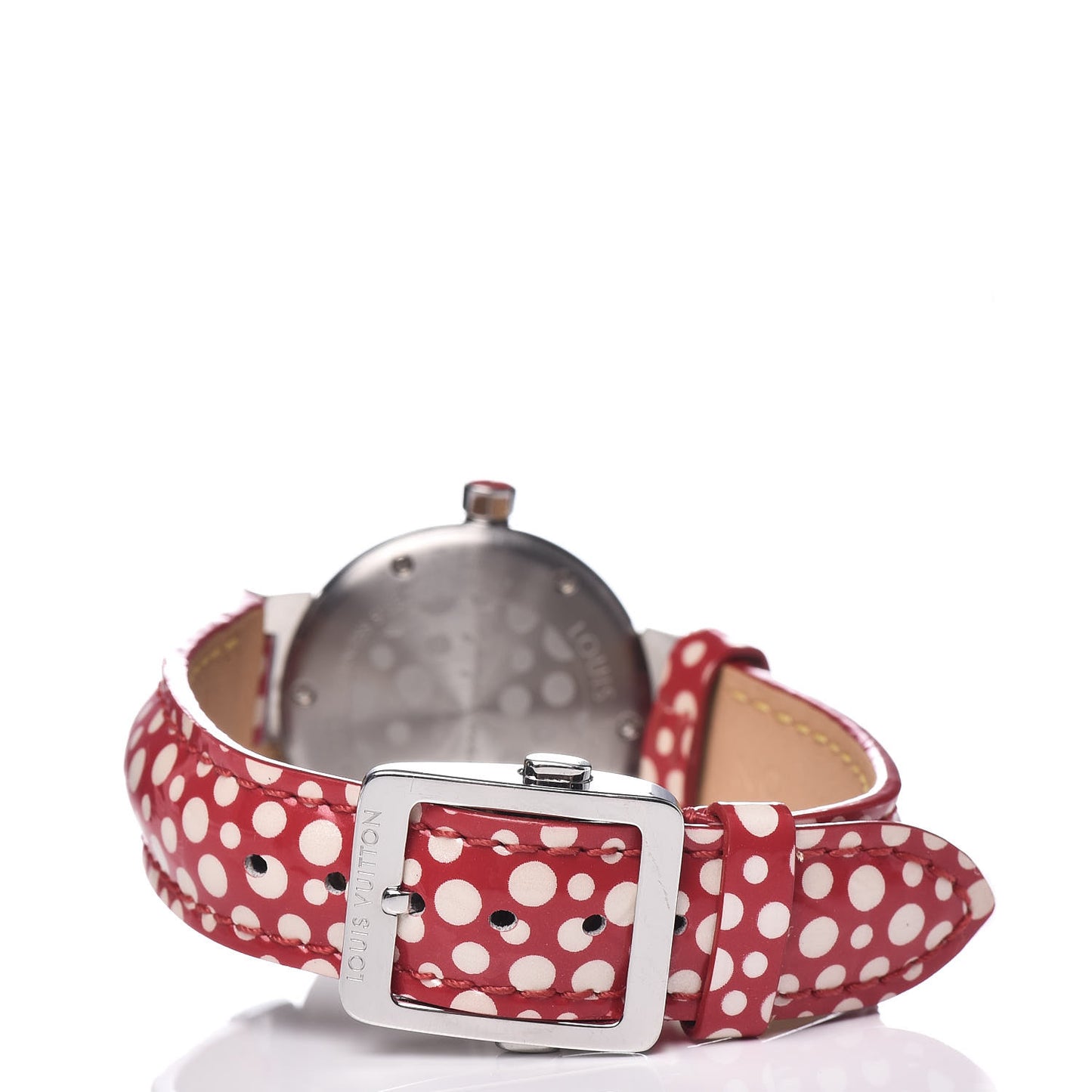 Stainless Steel Vernis Diamond 28mm Tambour Kusama Infinity Dots Quartz Watch