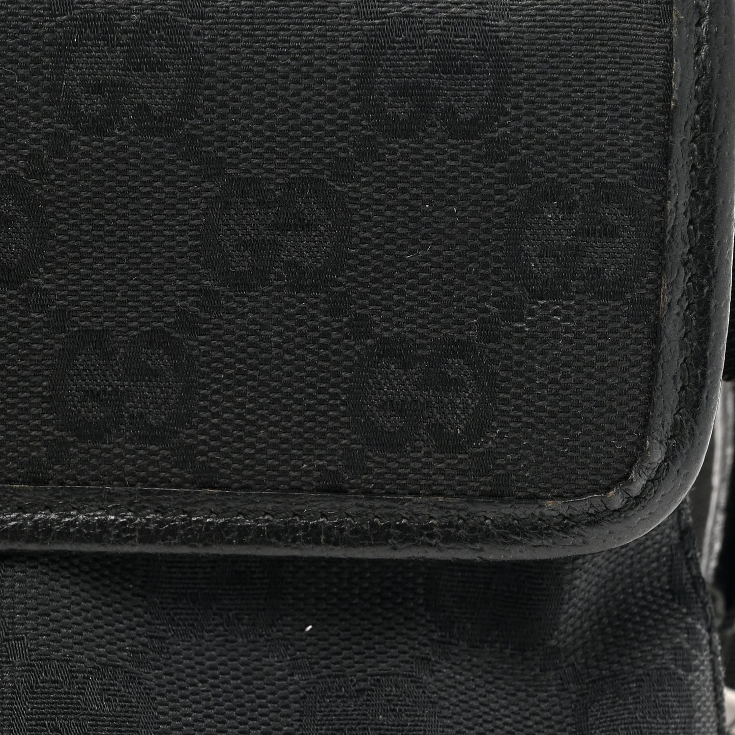 GG Monogram Web Flight Belt Bag Black