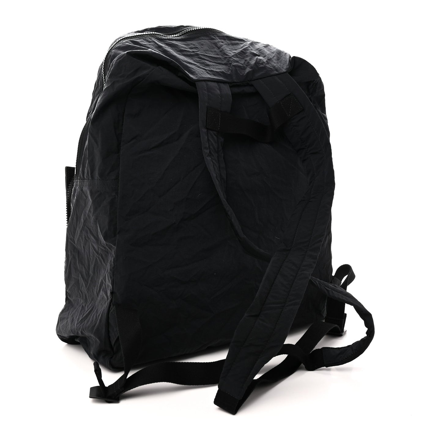 Nappa Nylon Intreccio Packable Backpack Black