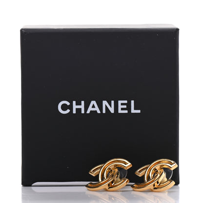 Chanel Metal Obazine CC Earrings Gold 5 of 5