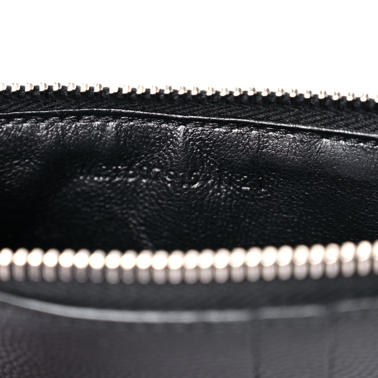 Monogram Grain de Poudre 5 Fragments Zip Pouch Card Holder Black
