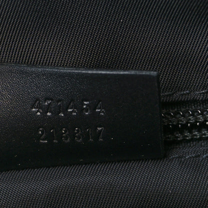 Gucci GG Supreme Monogram Web Messenger Bag Black 6 of 9