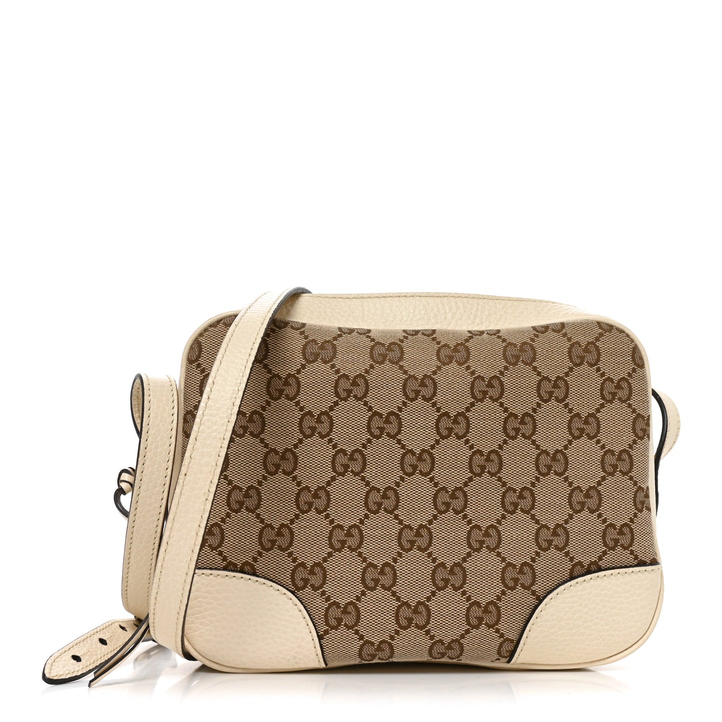 Monogram Dollar Calfskin Mini Bree Messenger Bag Beige Ebony Avoire