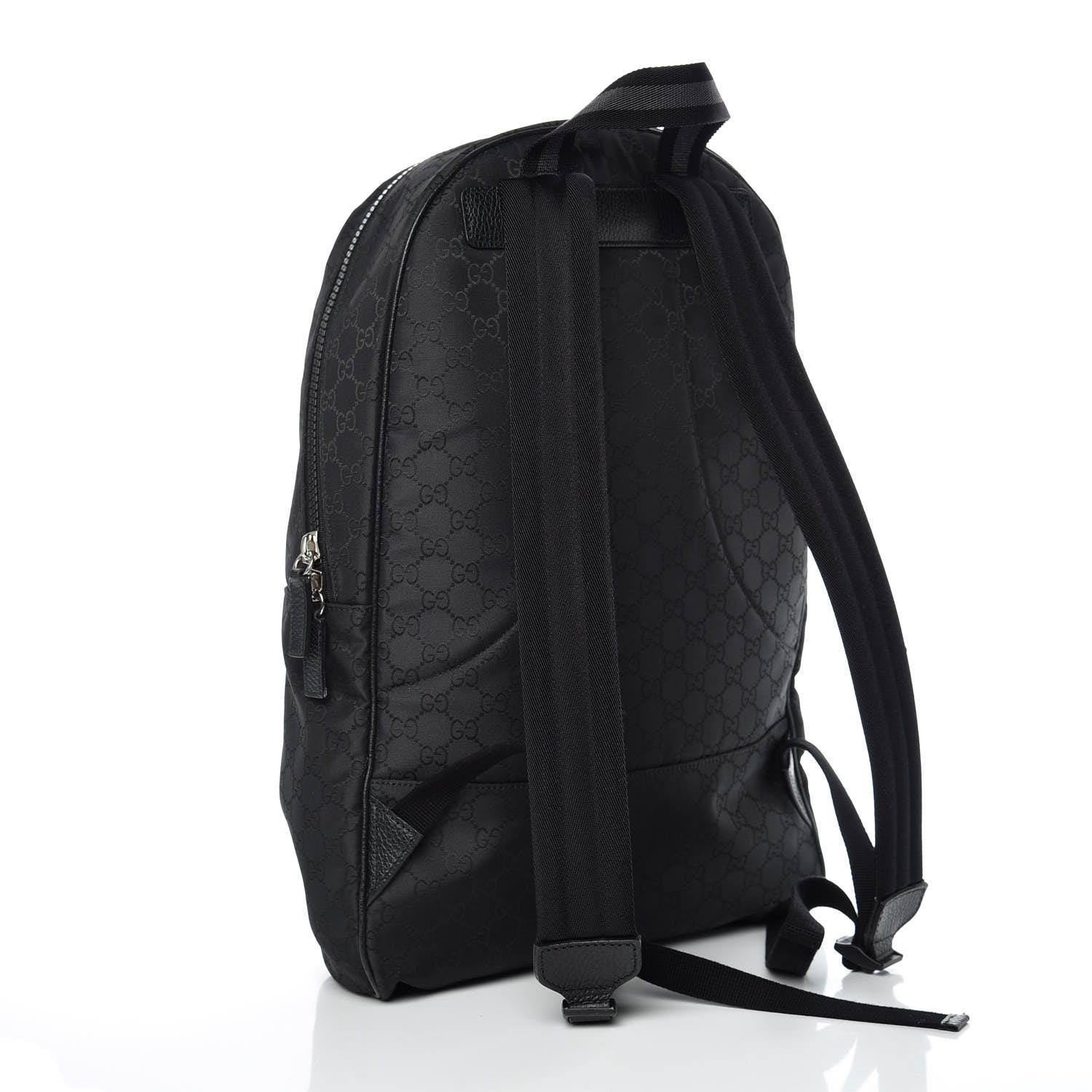 Gucci Nylon Monogram Slim Backpack Black 3 of 9