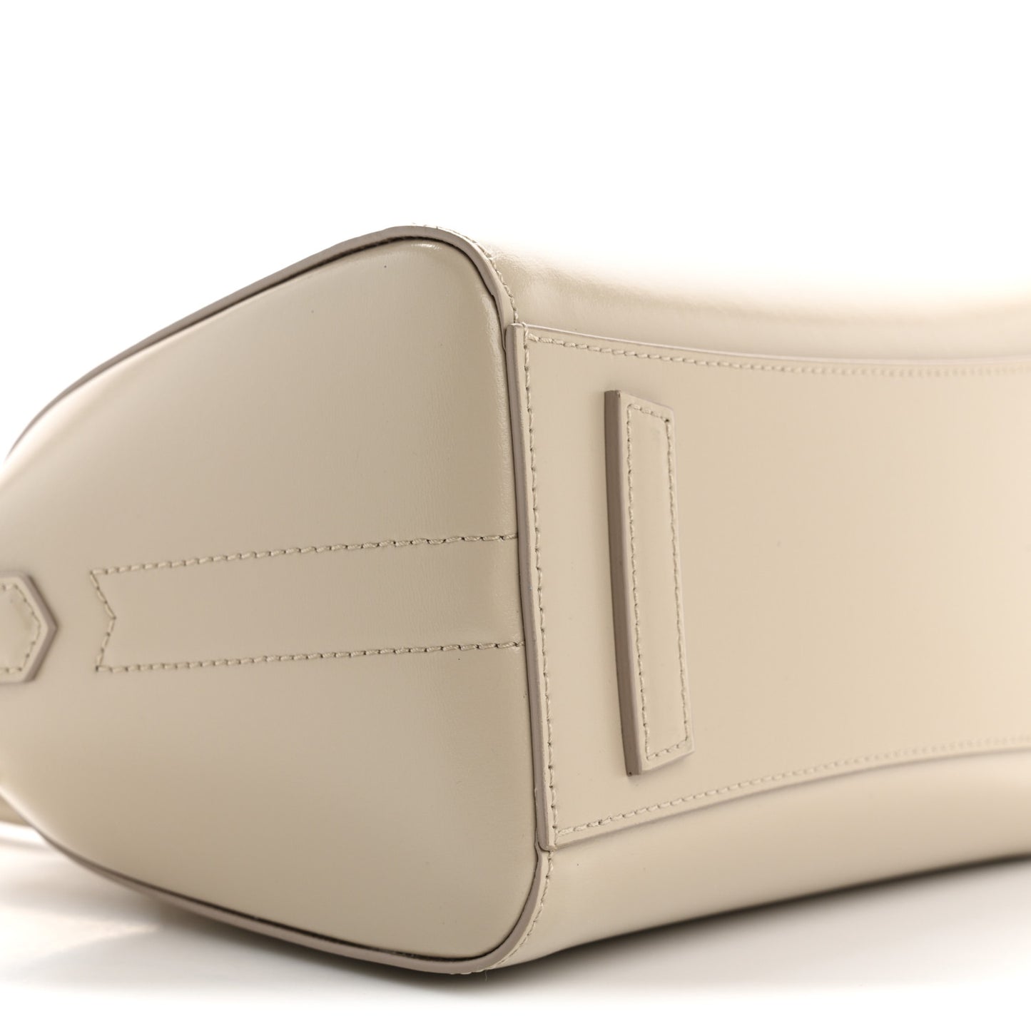 Shiny Lord Calfskin Mini Antigona Natural Beige