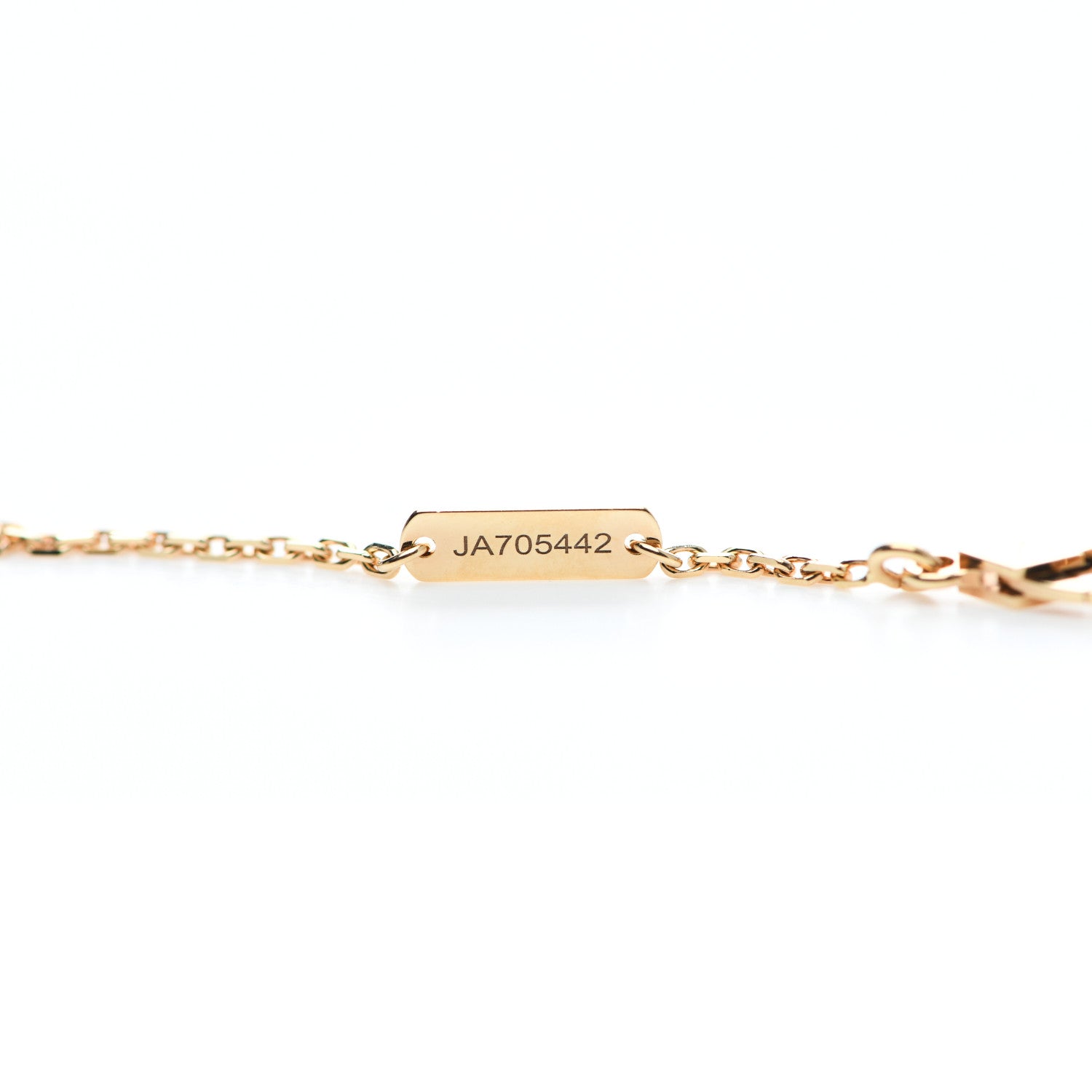 Van Cleef & Arpels 18K Yellow Gold Tiger Eye Vintage Alhambra Pendant Necklace 4 of 6