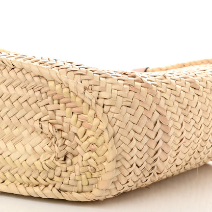 Celine Raffia Calfskin Triomphe Medium Panier Tan 9 of 9