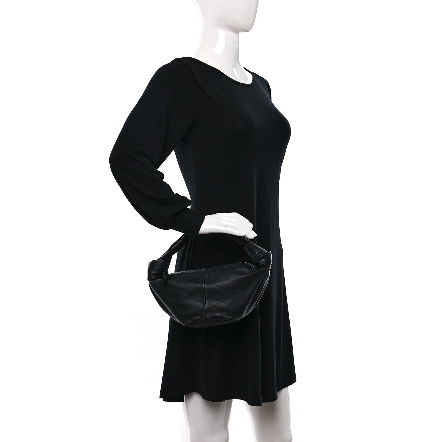 Bottega Veneta Calfskin Mini Double Knot Bag Black 2 of 7