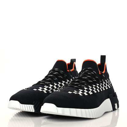 Hermes Flex Maille Bolduc Sneakers 42.5 Black White 3 of 6