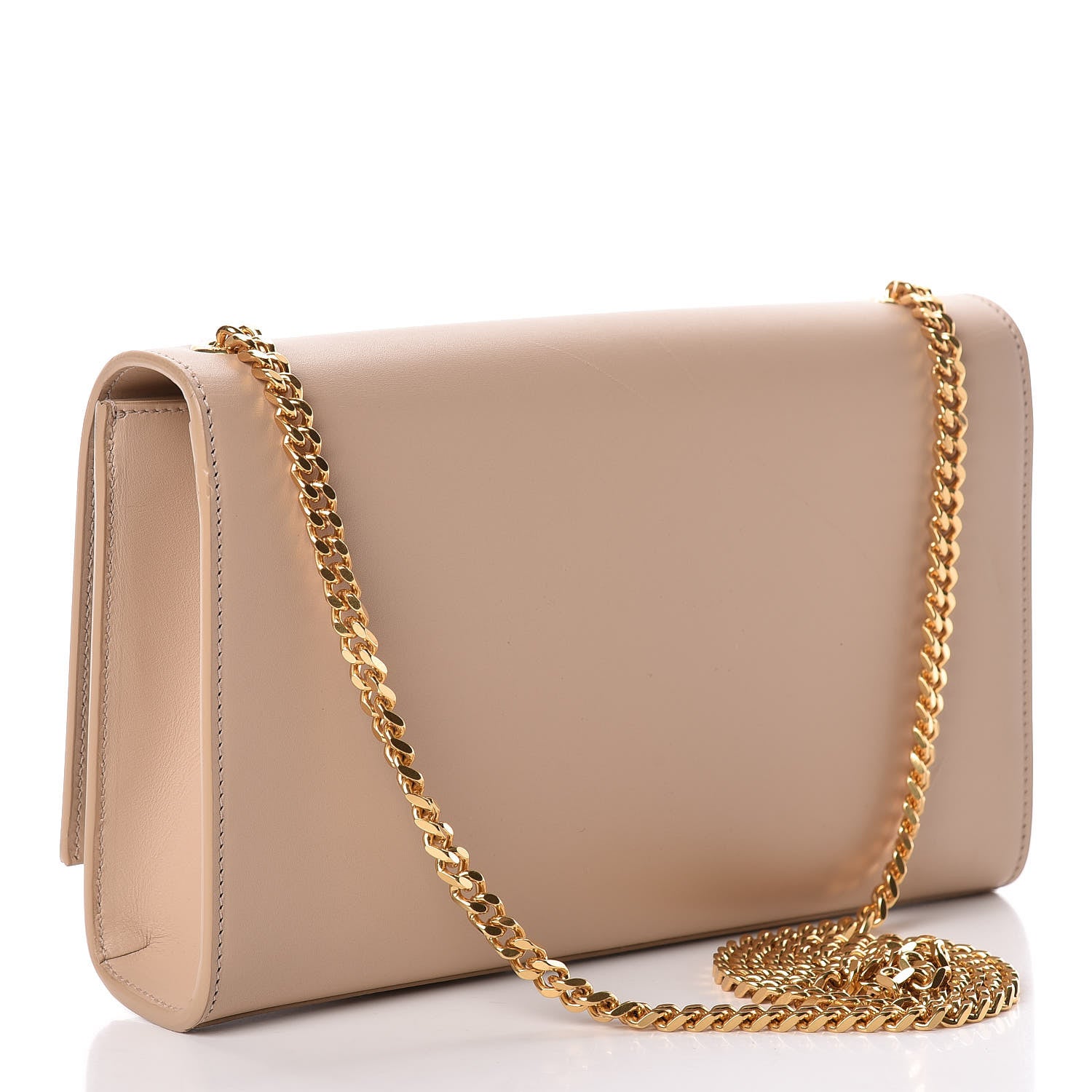 Saint Laurent Smooth Calfskin Medium Classic Monogram Kate Tassel Satchel Dark Beige 3 of 15