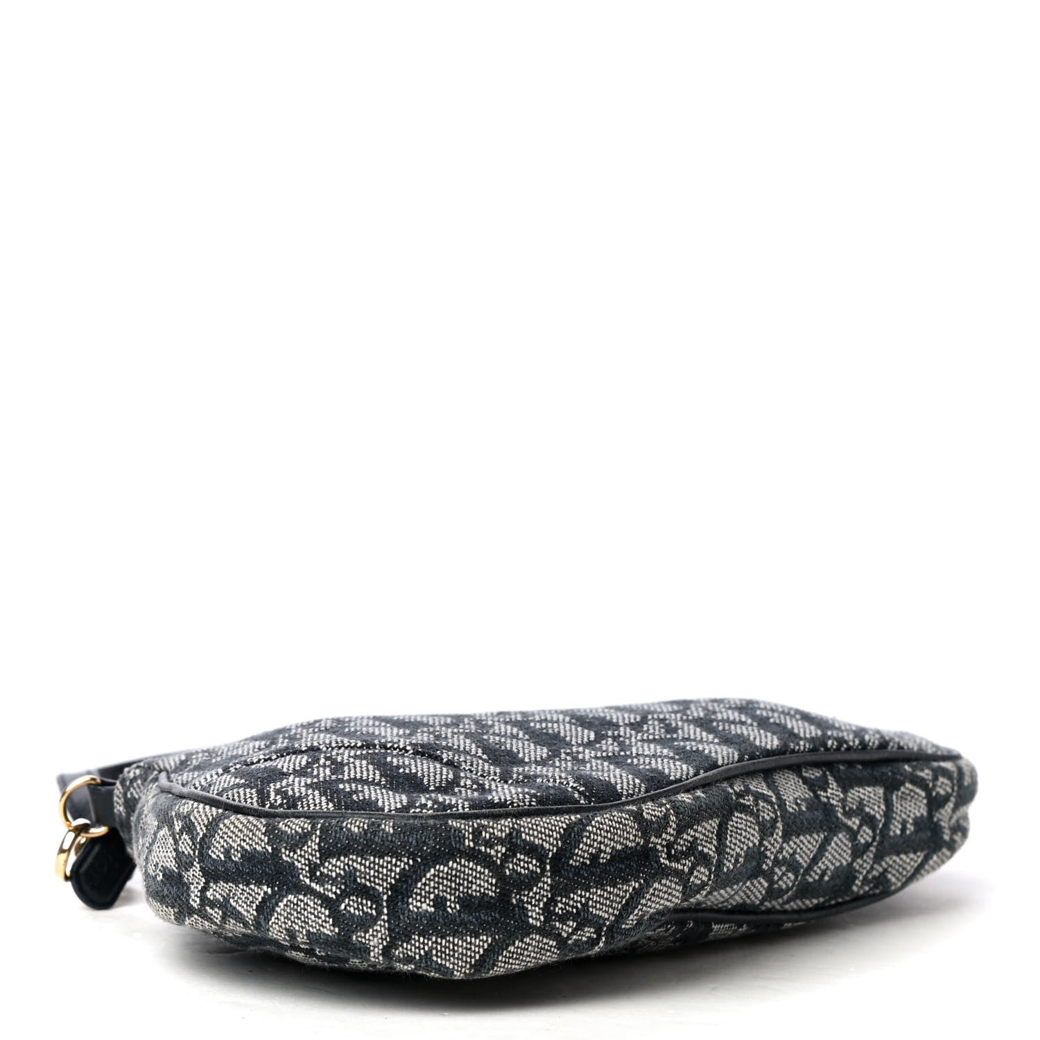 Christian Dior Monogram Mini Saddle Pochette Navy 3 of 4