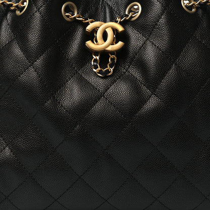 Chanel Caviar Quilted Small Chanel 25 Handbag Black 8 of 11