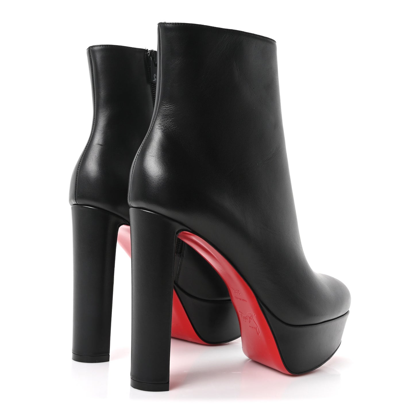 Calfskin Loo Booty 130 Ankle Boots 38 Black