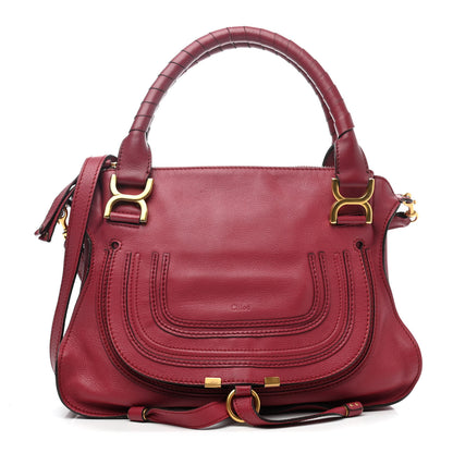 Chloe Calfskin Marcie Satchel Garnet 1 of 4
