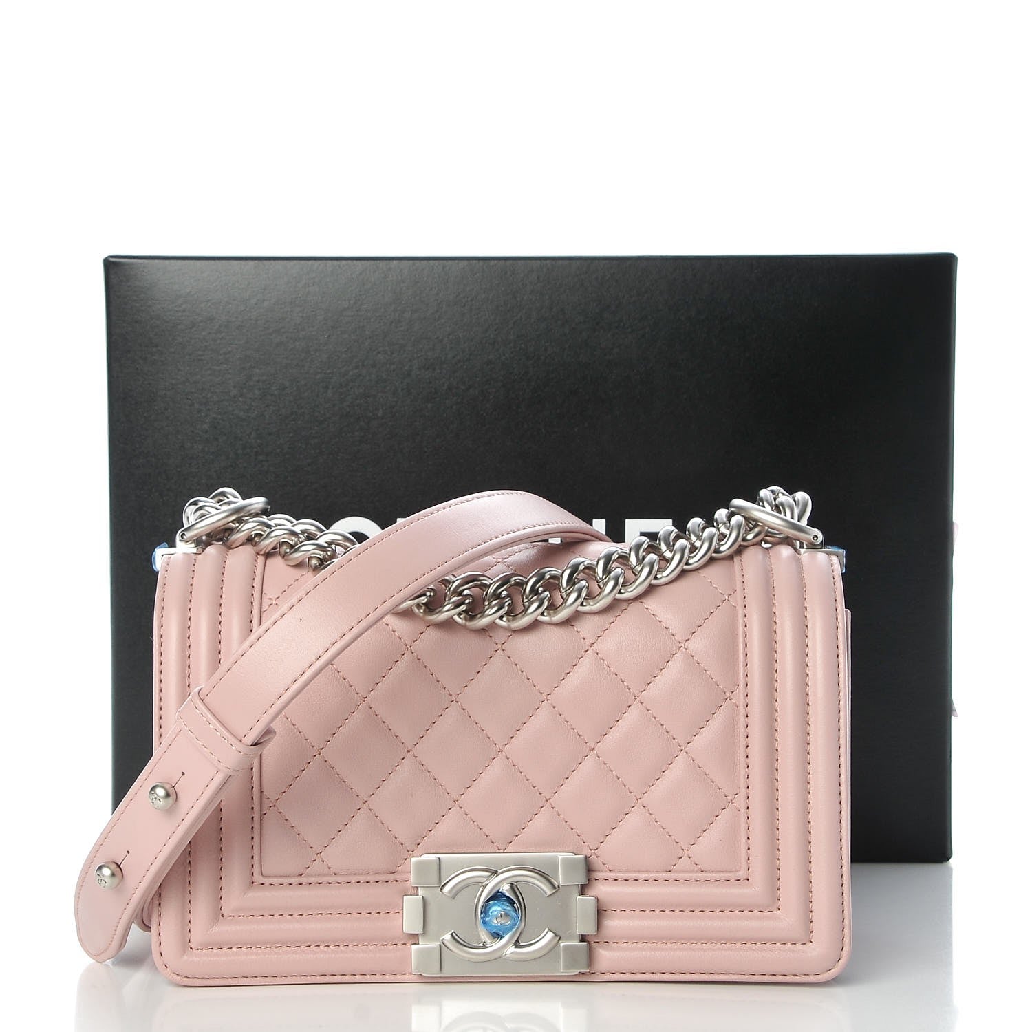 Chanel Calfskin Quilted Small Boy Flap Light Pink 8 of 8
