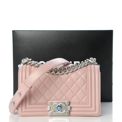 Chanel Calfskin Quilted Small Boy Flap Light Pink 8 of 8