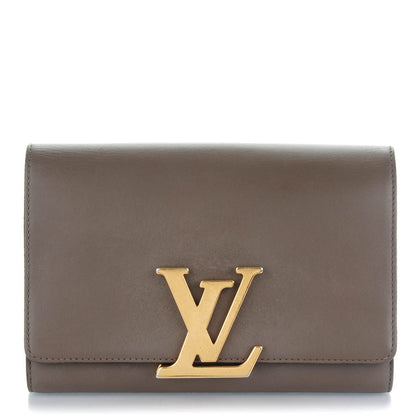 Louis Vuitton Calfskin Chain Louise GM Granit 1 of 7