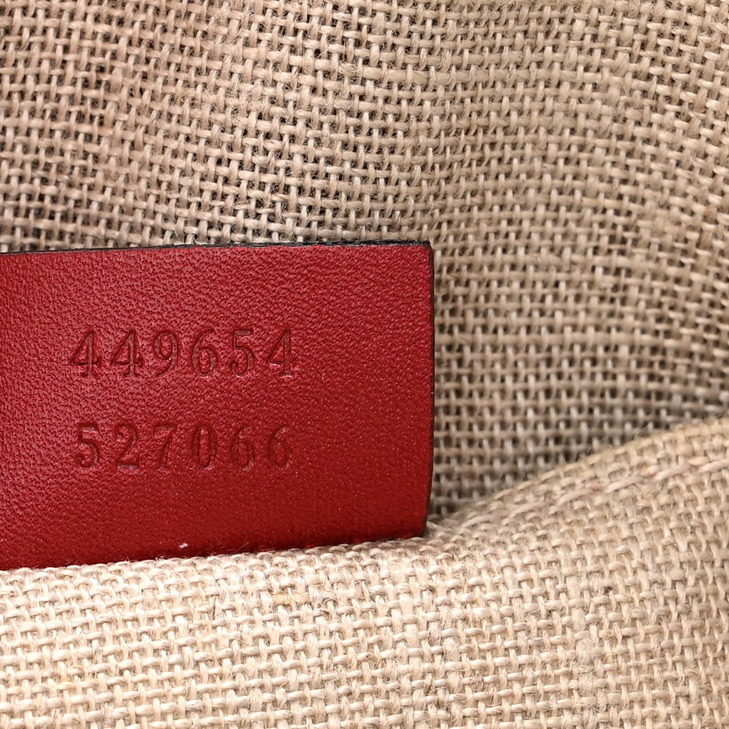 Soft Microguccissima Mini Dome Bag Rosso