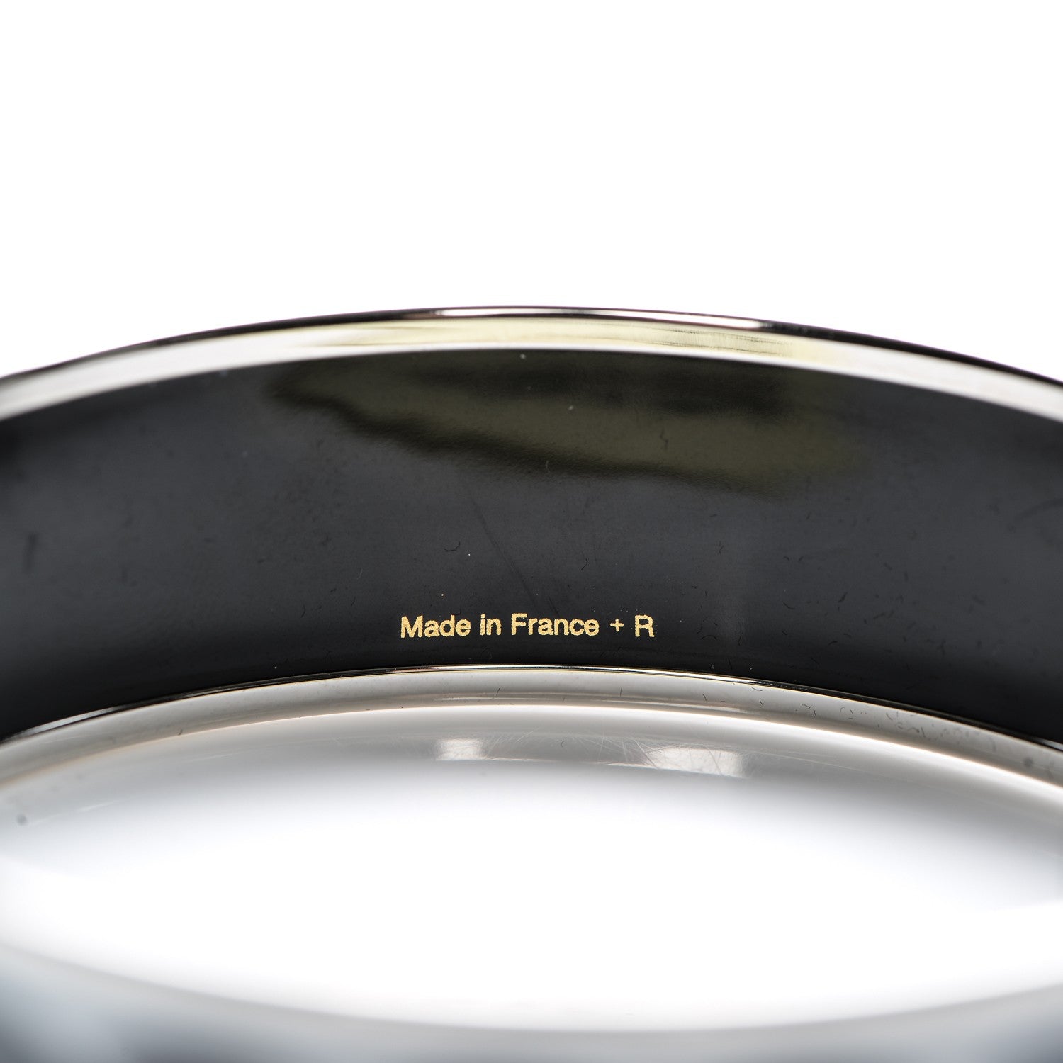 Hermes Enamel Printed Wide Clic C'est Noue Bracelet 70 Blanc Platine 5 of 5
