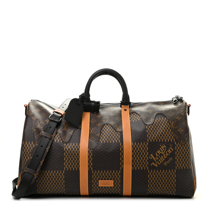 Louis Vuitton X NIGO Giant Damier Ebene Monogram Keepall Bandouliere 50 1 of 8
