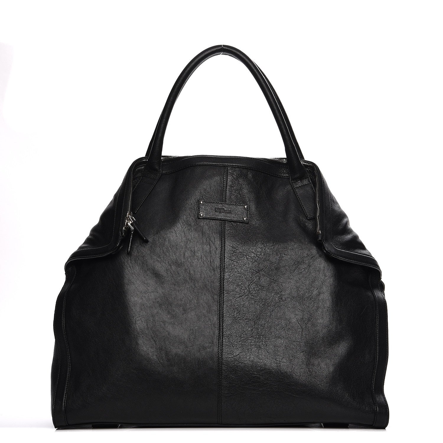 Alexander McQueen Lambskin De Manta Tote Black 1 of 12