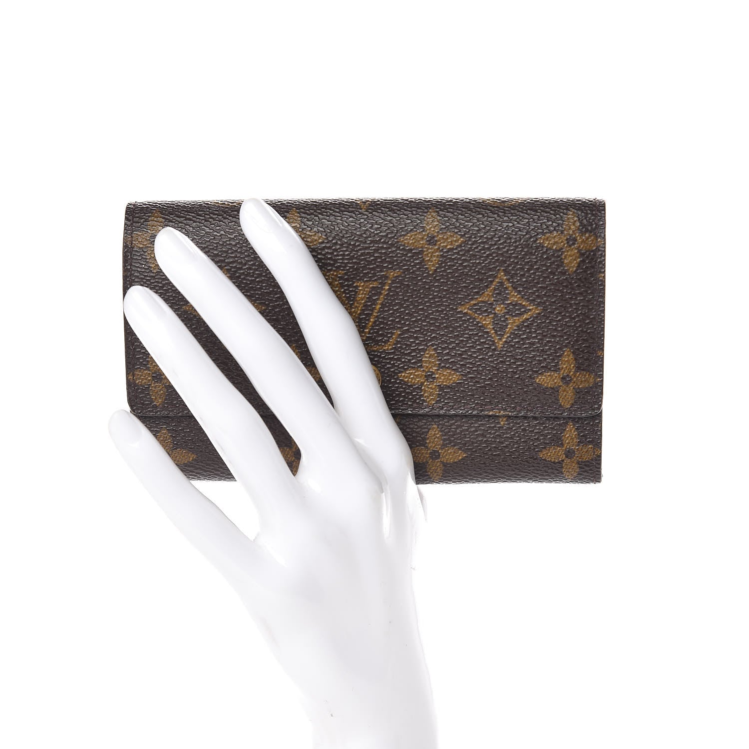 Louis Vuitton Monogram Porte-Monnaie Tresor Wallet 2 of 7