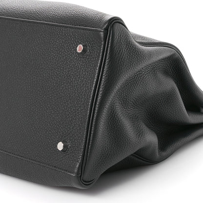 Hermes Taurillon Clemence Voyage Kelly 50 Black 10 of 10