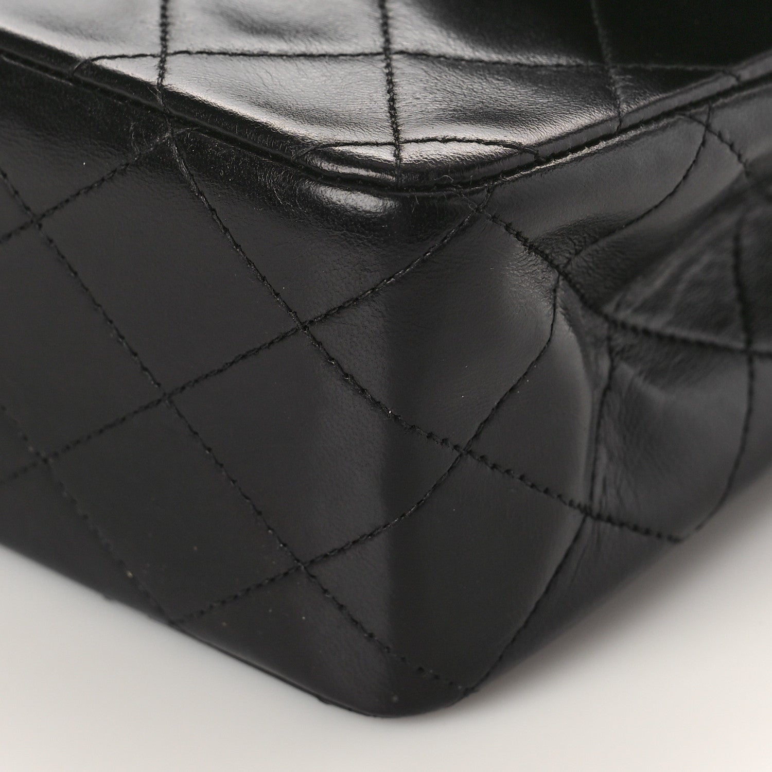 Chanel Lambskin Quilted Medium Double Flap Black 10 of 15