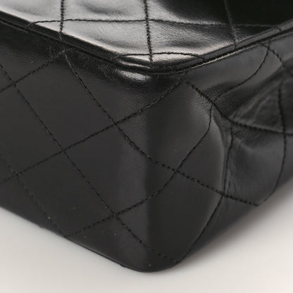 Chanel Lambskin Quilted Medium Double Flap Black 10 of 15
