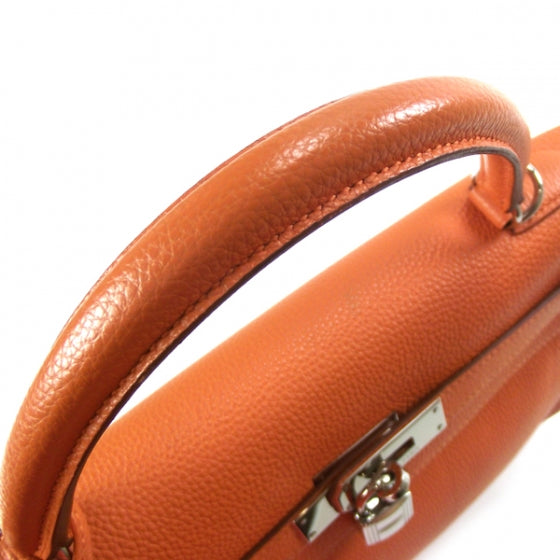 Hermes Togo Kelly 28 Orange 7 of 14