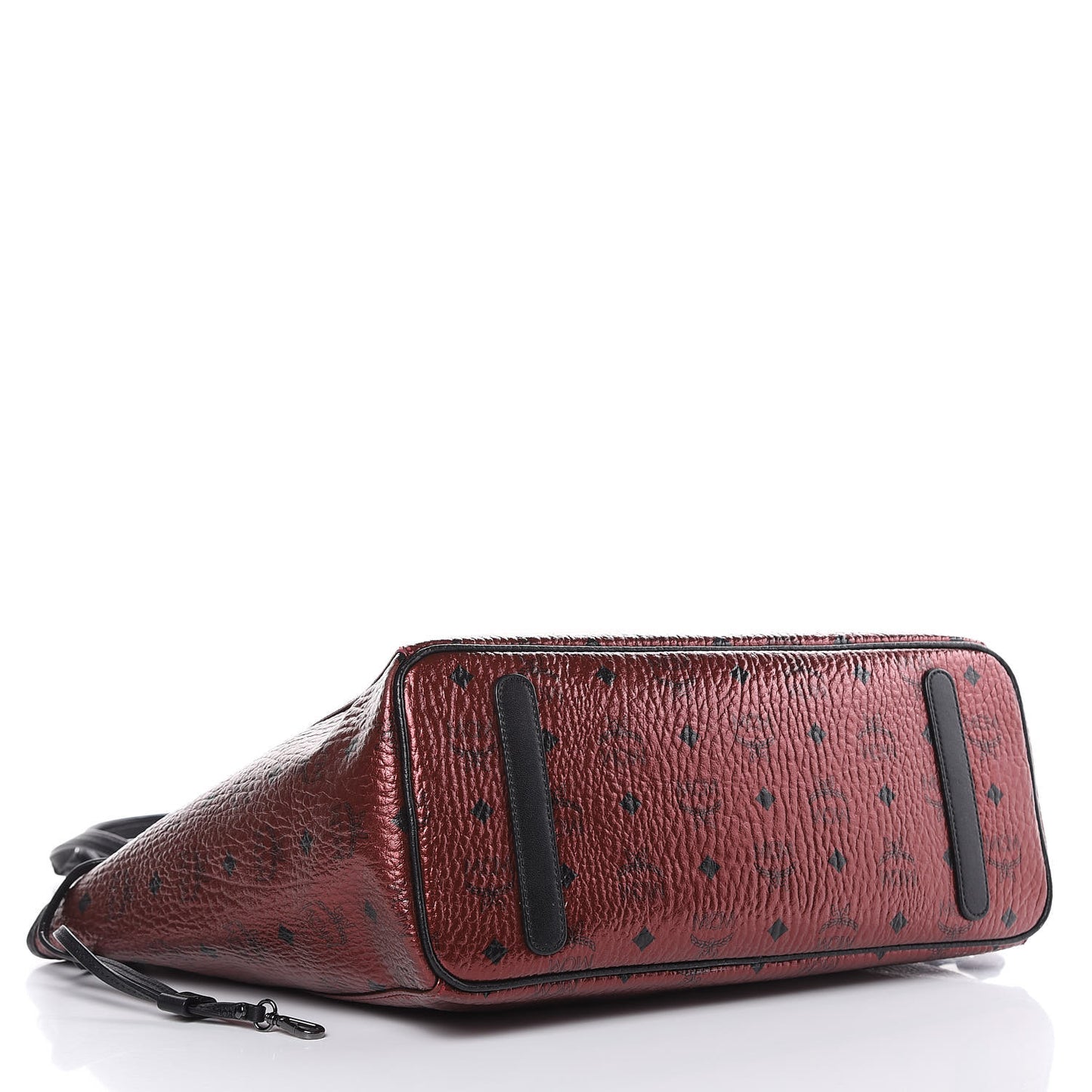 Metallic Visetos Reversible Shopper Tote Scooter Red