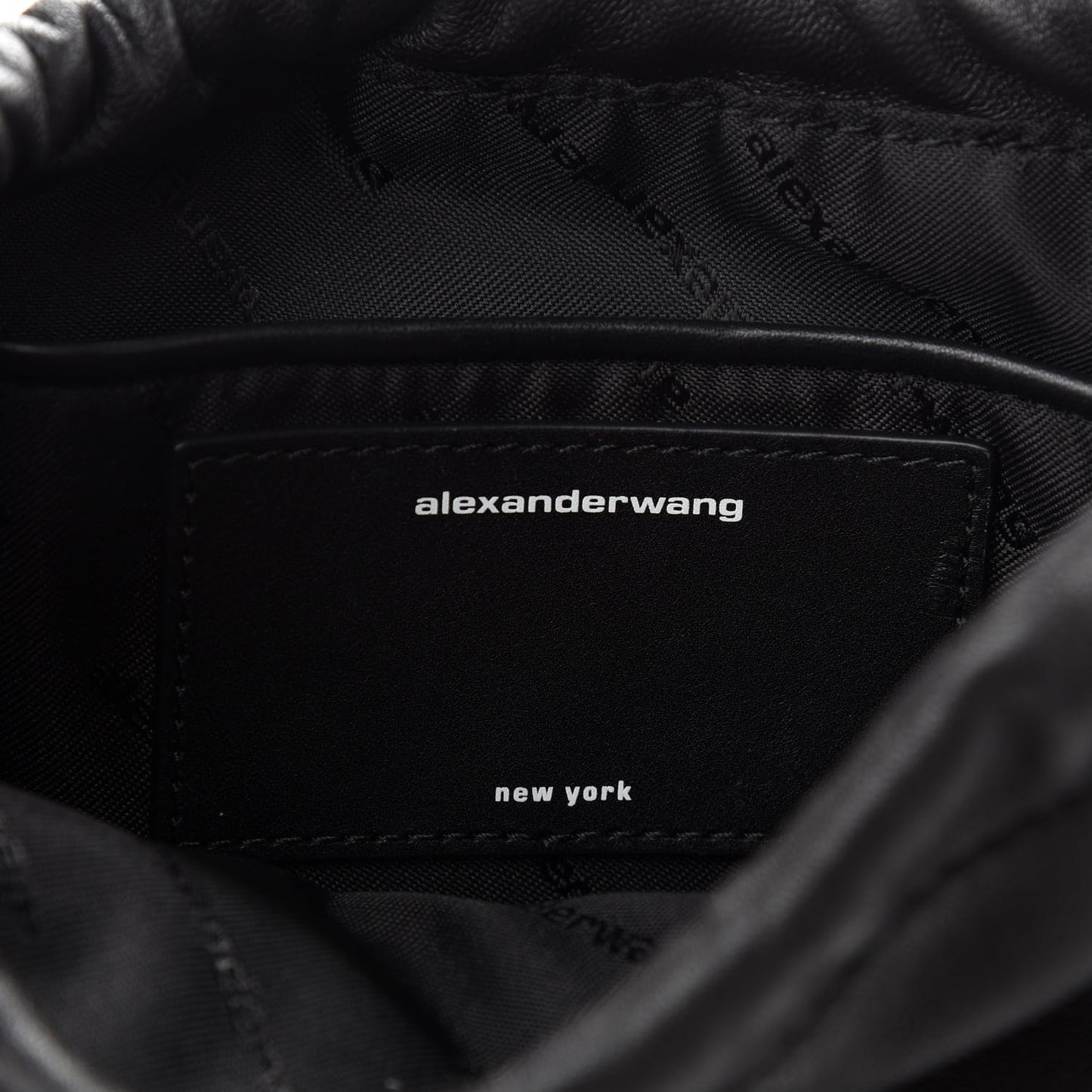 Lambskin Nylon Small Ryan Bag Black