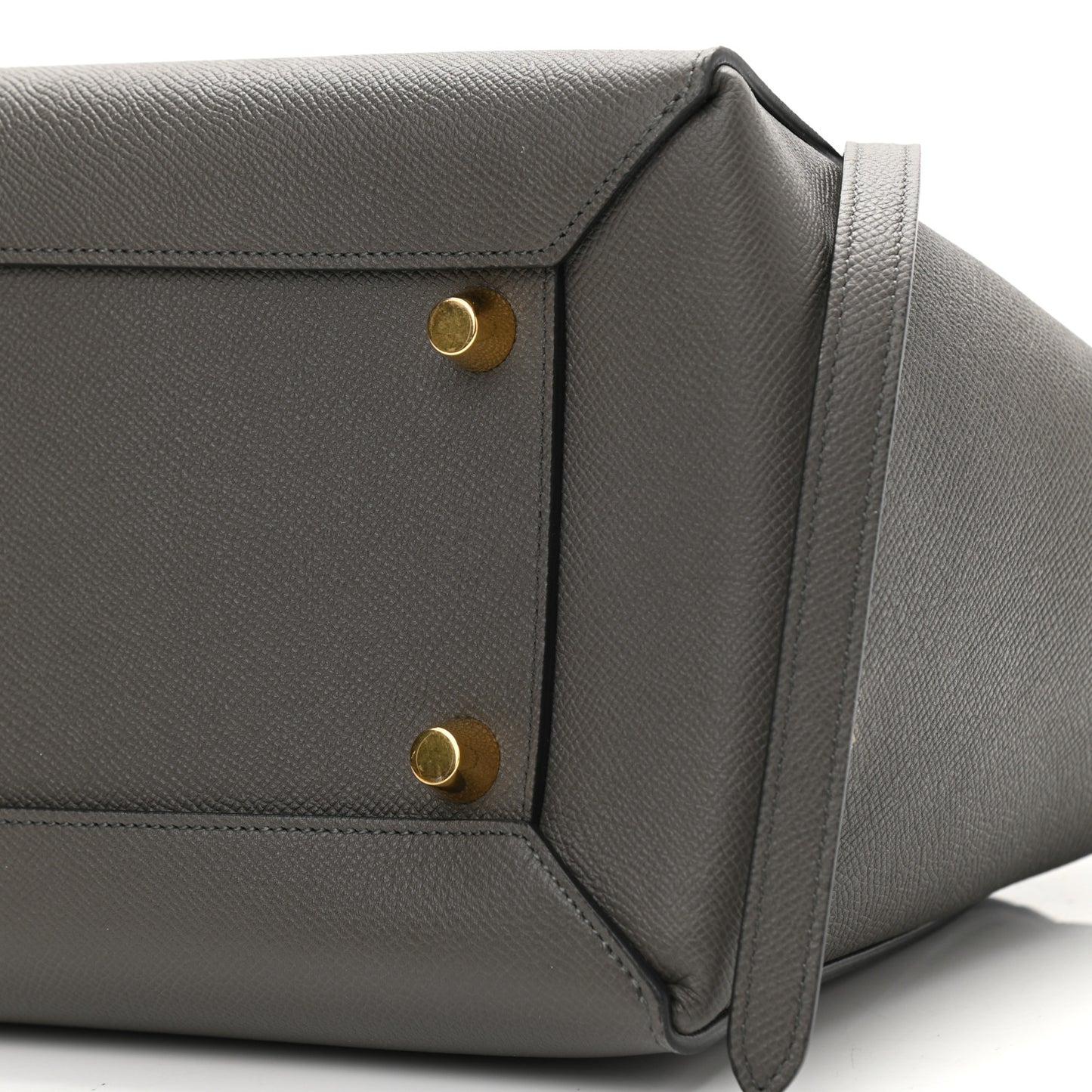 Grained Calfskin Mini Belt Bag Grey
