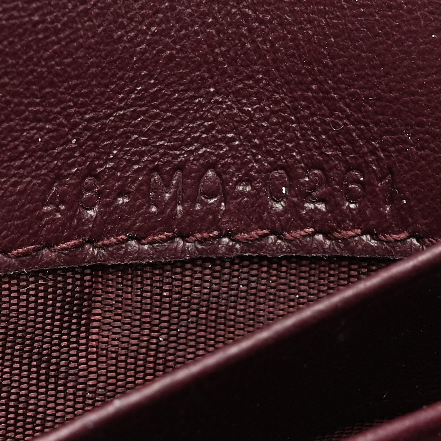 Christian Dior Oblique Saddle Card Holder Bordeaux 8 of 8