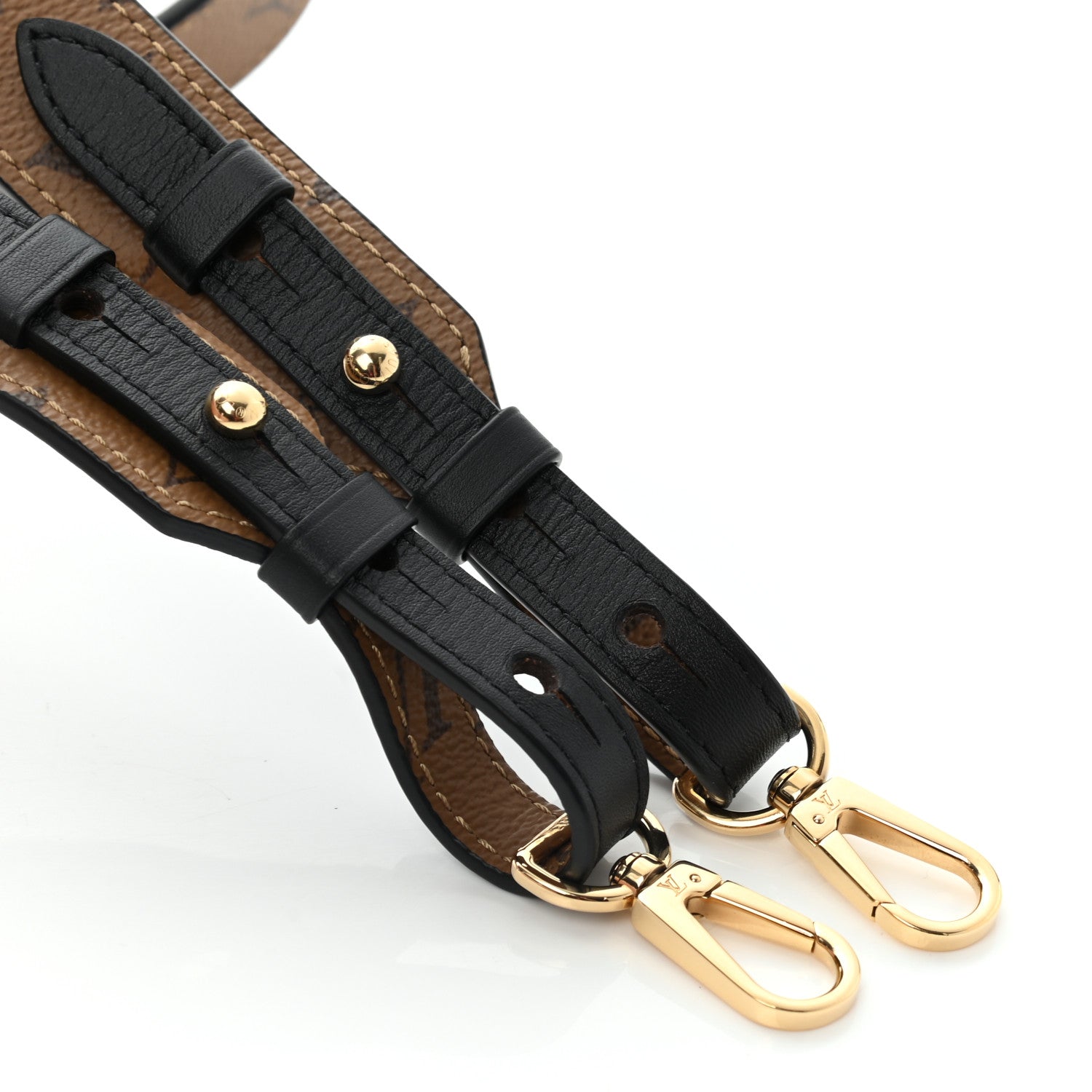 Louis Vuitton Reverse Monogram Bandouliere Shoulder Strap XL Black 5 of 6