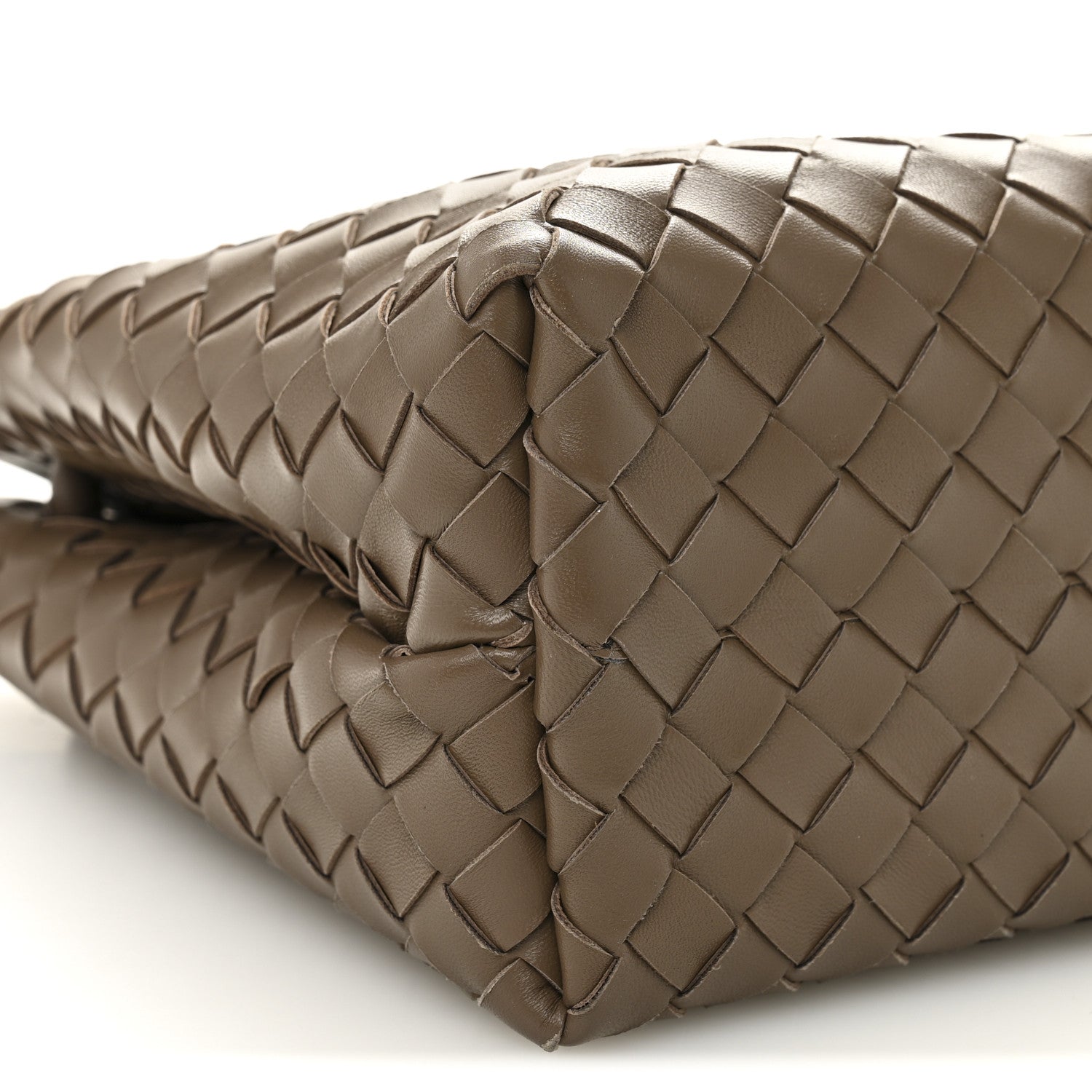 Bottega Veneta Nappa Intrecciato Medium Andiamo Shoulder Bag Taupe Grey 8 of 9