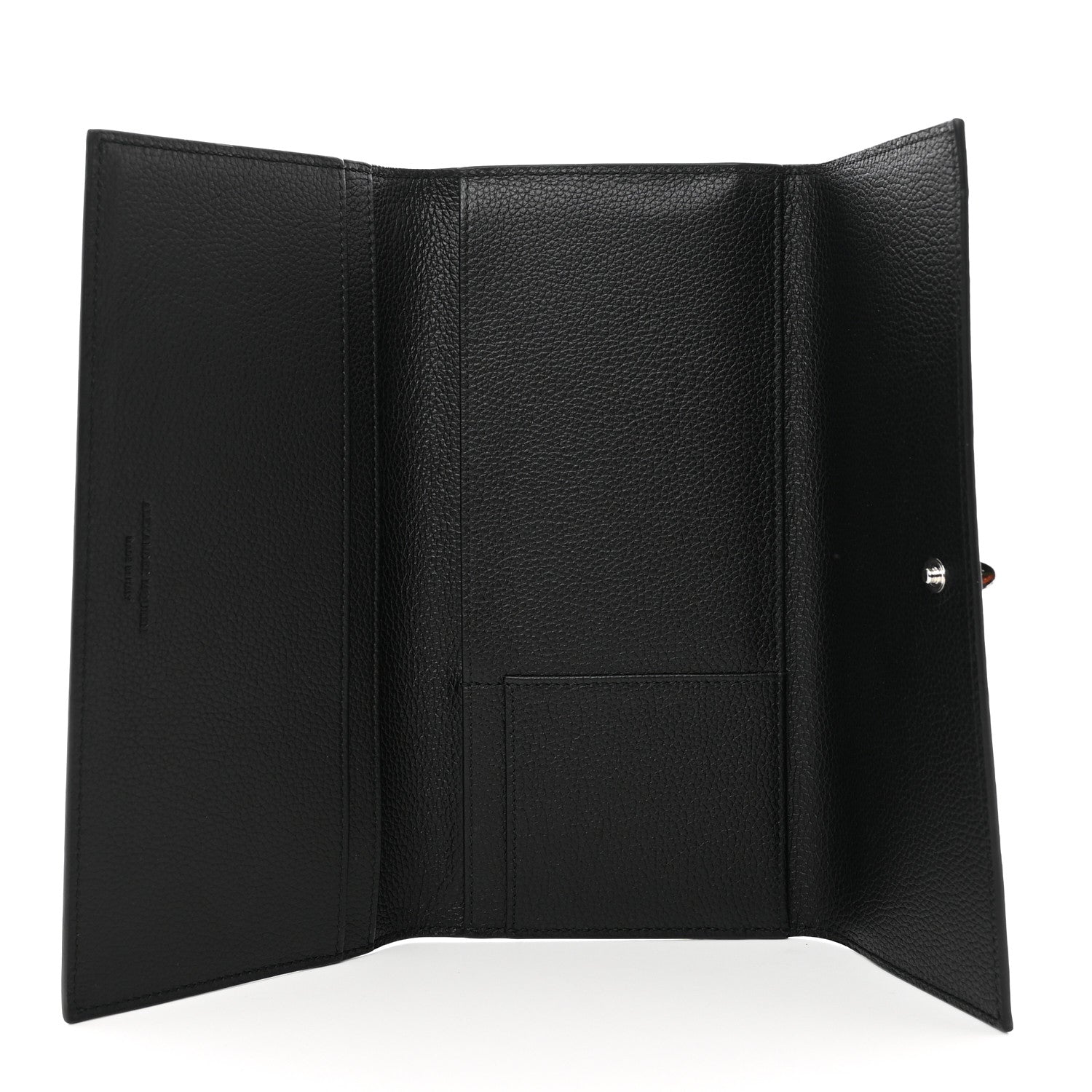 Alexander McQueen Calfskin Skull Clutch Wallet Black 5 of 6