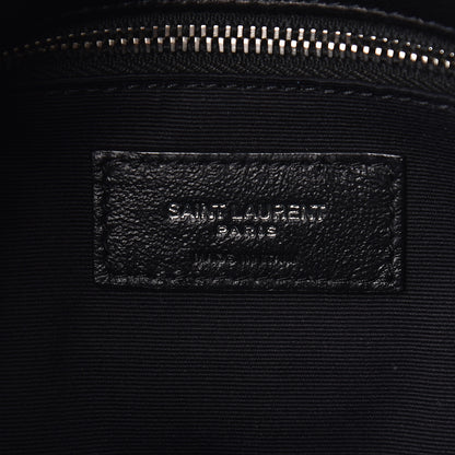 Saint Laurent Lambskin Quilted Small Loulou Puffer Monogram Chain Satchel Black 6 of 11