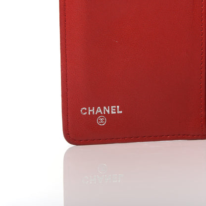 Chanel Lambskin Quilted Boy Yen Wallet Red 6 of 10