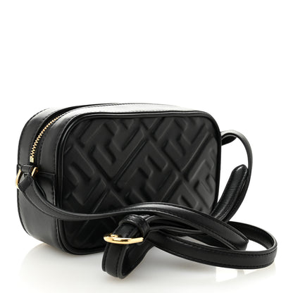 Fendi Vitello Epoque FF Embossed Camera Case Black 3 of 11