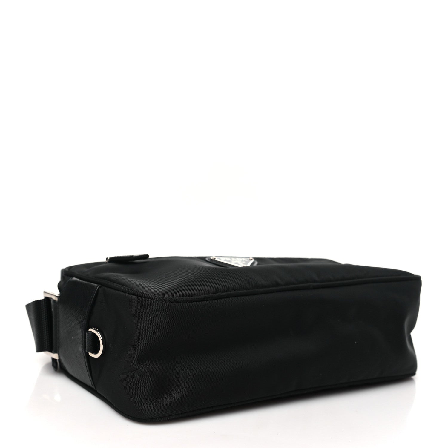 Prada Tessuto Nylon Triangle Shoulder Bag Black 4 of 10
