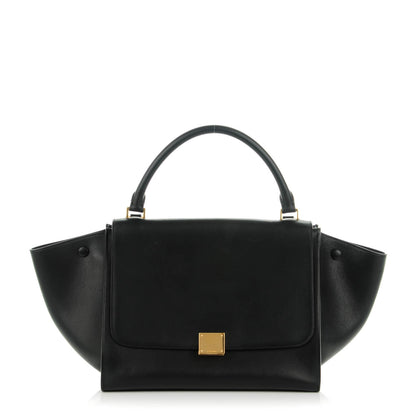 Celine Smooth Calfskin Medium Trapeze Black 1 of 8